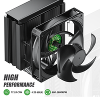 Pendingin CPU Komputer Senyap Intel 1700 1151 AMD AM5 AM4 Uphere Hot Seal 5 Heat Pipes Kipas Pendingin CPU Kipas Pendingin PC PWM 4pin PC P5K