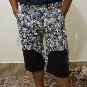 2025 New High Street Men's Leopard Print Black Patch Leather <b>Shorts</b> Waterproof & Windproof Private Label by Unbridleds Industry - Product Image 6