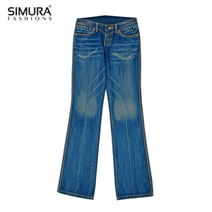 Jeans de Mezclilla para Mujer, Corte Recto, Sostenibles, Personalizables (OEM), de Secado Rápido, Cintura Alta, Spandex/Algodón, Ajuste Holgado, Diseño Moderno y Elegante - Product Image 5