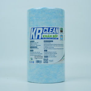 Krclean lingettes de cuisine vertes 100 feuilles 20x20cm serviettes de table absorbantes pour nettoyer les surfaces de cuisine rouleau de serviettes en papier - Product Image 1