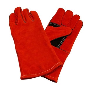 Offre Spéciale Logo personnalisé Protection thermique industrielle Gants de soudage Tig Matériau en cuir de qualité supérieure Gants de soudage de sécurité Gants de travail - Product Image 1