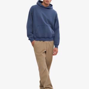 2025 haute qualité 350 GSM coton épais blanc plaine poids lourd surdimensionné sweats à capuche unisexe Logo personnalisé hommes sweats à capuche en molleton pour hommes - Product Image 3
