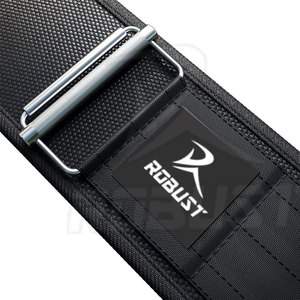 Cinturón de Levantamiento de Pesas Transpirable de Nailon y Neopreno con Cierre de Gancho y Bucle para Entrenamiento de Fuerza en el Gimnasio - Product Image 4