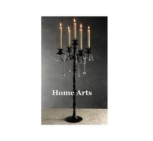 Deluxe Quality Black Color Iron Candelabra Unique Design Customize Size Candelabra For <b>Wedding</b> <b>Accessories</b> - Product Image 5