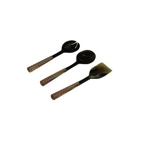 100% cuillère à couverts en corne de boeuf de buffle naturelle bonne vaisselle plate polie pour Restaurant hôtel cuisine grand dîner cadeaux de table - Product Image 5