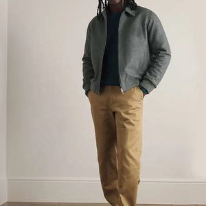 แจ็คเก็ตบอมเบอร์ขนสัตว์สำหรับฤดูหนาวแบบยูนิเซ็กซ์ คอตั้ง สีตามสั่ง ผ้าซาตินเรียบ กลับด้านได้ กันลม บริการ OEM แฟชั่นล่าสุด สไตล์ลำลอง - Product Image 2