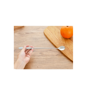 Cuchara de té y café de acero inoxidable con esmalte para helado, café y miel, regalo para el mejor pulido con la venta - Product Image 1