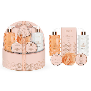 <b>Belle</b> Luxury Travel Skin Care Set Amber Jewelry Bath <b>Box</b> with Moisturizer for Body Use - Product Image 1