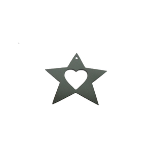 Hecho a mano estilo moderno hierro Metal corazón decoración de Navidad Venta caliente colgante pared decorativa Color gris para el hogar - Product Image 6