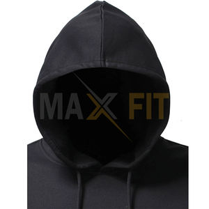 เสื้อผ้าผู้ชายระบายอากาศสีทึบชุดใส่ด้านนอกคุณภาพสูงของผู้ชายเสื้อฮู้ดโอเวอร์ไซส์จากบริษัท Maxfit - Product Image 5