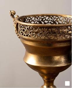 Nouvelle urne décorative Napoli en or antique faite à la main pour décoration intérieure et extérieure de mariage et de maison de meilleure qualité - Product Image 2