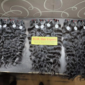 Extensiones de cabello Remy rizado suelto del sur de la India 12-30 pulgadas Paquetes de cabello humano Wefted Straight Kinky Deep 20-28 pulgadas - Product Image 1