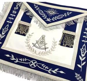 Tablier maçonnique brodé sur mesure, tablier de cérémonie artisanal pour les événements fratéraux - Product Image 3