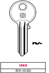 Chiave Asc Ie31 (g.Vac 2) Iseo - Product Image 1