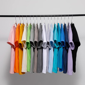 T-shirt épais surdimensionné 100% coton pour hommes 240gsm O-Neck T-shirt blanc pour hommes T-shirt pour hommes DDP Shipping - Product Image 1