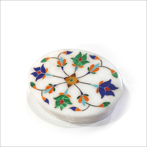 Thanh lịch đá cẩm thạch đá thủ công mỹ nghệ trang trí Inlay hộp mảnh sang trọng trang trí nội thất nghệ thuật cao cấp handmade thủ công độc đáo Bộ sưu tập - Product Image 1