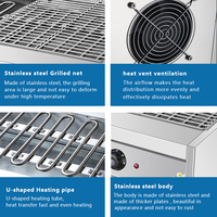 Offres Spéciales Restaurant Coréen En Acier Inoxydable Barbecue Grill Table Barbecue Machine Gril Électrique À Vendre
