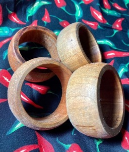 Luxury Natural Bamboo Napkin <b>Ring</b> <b>Wooden</b> Design Napkin Holder <b>for</b> Dining Table Round Pattern Cloth Decor <b>for</b> Kitchen and Party - Product Image 5