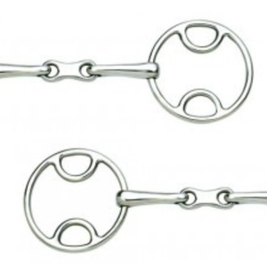 Anillo de sujeción bucal tipo gag francés |   Bocado de Acero Inoxidable para Caballo, para Entrenamiento, Equitación y Control de Caballos - Product Image 1