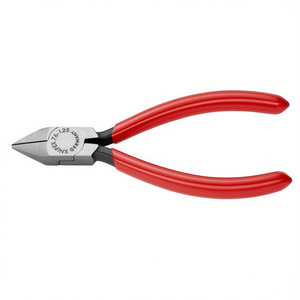Coupe-fil diagonaux Knipex pour électriciens, poli, à tête pointue et poignées gainées de plastique, produit pour sertir les fils - Product Image 2