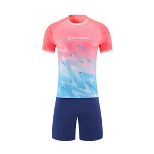 Uniformes de Fútbol Personalizables al Por Mayor, 100% Poliéster, Impresión por Transferencia de Calor, Alta Calidad, Mejor Precio para Equipos - Product Image 1
