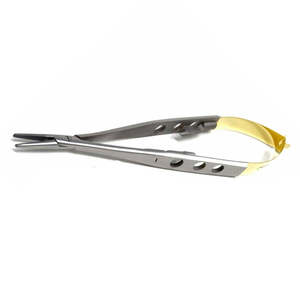 ที่ใส่เข็มสเตอร์เวียร์แบบตรง/โค้งพร้อมเหล็กล็อค14ซม./16ซม. ใช้ซ้ำได้เครื่องมือผ่าตัดจุลภาค - Product Image 4