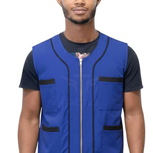 เสื้อกั๊กช่างตัดผมสไตล์โมเดิร์น เนื้อผ้านุ่ม ระบายอากาศได้ดี สำหรับผู้ชาย - Product Image 3