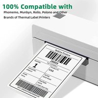 A6 100x150 4x6 étiquette thermique à pli en éventail direct feuille de route étiquette d'expédition thermique étanche autocollant pour emballage expédition