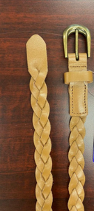Premium Multicolor <b>Braided</b> Leather Waist Strap Belt Adjustable Woven Sports Outdoor Casual Fashion <b>Accessory</b> with Oval Buckle - Product Image 4