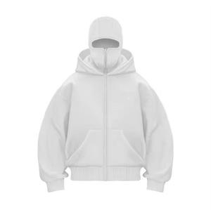 เสื้อมีฮู้ดนินจาสองชั้นแบบซิปด้านหน้าของผู้ชายเสื้อฮู้ดแบบถักโลโก้แบบกำหนดเอง2025 - Product Image 6