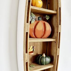 Estante de madera para barco de 47 pulgadas, decoración náutica para colgar en la pared, adorno para barco, tema de playa, pared de habitación, decoración del hogar, proyectos y oficina en casa - Product Image 4