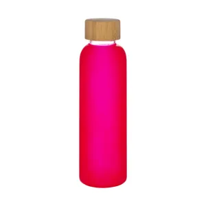 ขวดแก้วฝ้าแบบส่วนตัวพร้อมไม้ไผ่ ของขวัญส่งเสริมการขายแบบกำหนดเองได้ - Product Image 4
