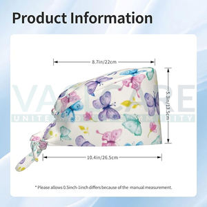 Docteur queue de cheval pochette cravate dos chapeaux gommage casquettes femmes bouffant gommage chapeaux casquettes infirmières casquette de travail réglable par Vaslcare - Product Image 6