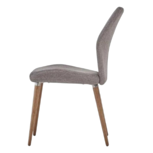 เก้าอี้ผ้าไม่มีที่วางแขนสำหรับห้องรับประทานอาหารในบ้านเฟอร์นิเจอร์ขาไม้ - Product Image 3