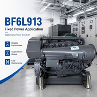 Moteur diesel industriel SCDC BF6L913 série 913, 112 kW, 2300 tr/min, refroidi par air, 4 temps, 6 cylindres, pour groupe électrogène