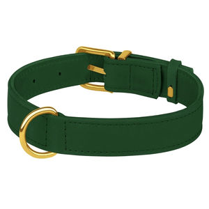 Venta al por mayor de collares para perros de cuero elegante, respetuoso con el medio ambiente, personalizado, Collar de cuero de lujo para perro, soporte para Collar de perro de cuero genuino - Product Image 4
