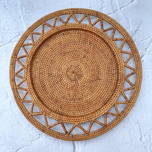 Bandeja de Arte de Conchas Marinas Tejida a Mano de Ratán, Regalo de Navidad, Artesanía, Vajilla Costera para Decoración del Hogar - Product Image 3