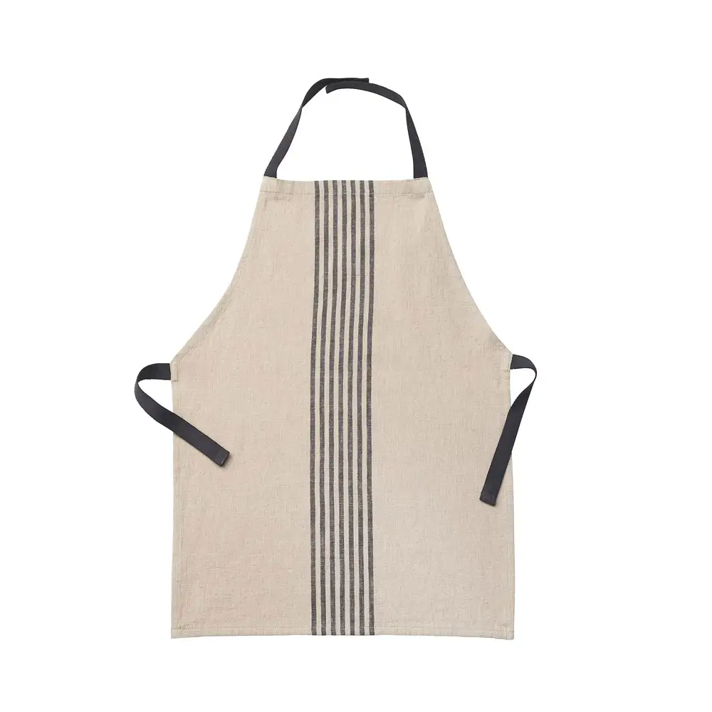 High Quality 100% Cotton Linen Cooking Kitchen Apron Customized Printed Kitchen Apron for Sale