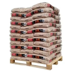 Pellet di bambù ECO FUEL di alta qualità francia 15kg sacchetti di plastica pellet di legno per cucinare stufa