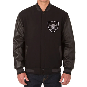 Veste de baseball d'hiver à col montant personnalisable pour hommes, vestes universitaires Letterman vintage, tissu en toile brodée chenille OEM - Product Image 1