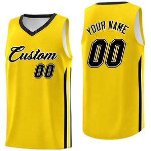 Maillot de basket-ball réversible respirant de qualité supérieure, imprimé par sublimation toutes couleurs, pour femmes et hommes, idéal pour l'été - Product Image 1