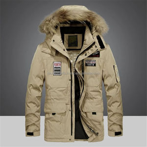 เสื้อโค้ทพาร์กาสำหรับผู้ชาย เสื้อโค้ทพาร์กาหนาสำหรับฤดูหนาว เสื้อแจ็คเก็ตพาร์กาอุ่นๆ เสื้อโค้ทกันหนาวสำหรับผู้ชาย - Product Image 5