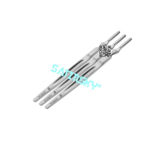 Manches de scalpel angulaires 21 CM pour microchirurgie, en acier inoxydable fabriqué selon la norme AISI 420, provenant d'une source réputée. - Product Image 3