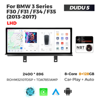 NaviFly DUDUAUTO DUDU7 7870 Écran multimédia de voiture de 12,3 pouces pour BMW Série 3 F30 F31 F34 F35 2013-2019 Prise en charge de la caméra 360