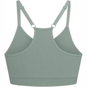 Vente en gros soutien-gorge de sport sans coutures pour femmes soutien-gorge d'athlétisme de qualité supérieure pour l'entraînement et la course logo personnalisé respirant Service OEM - Product Image 4
