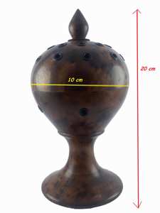 Quemador de incienso de Metal ecológico hecho a mano tradicional soporte Bakhoor soporte para colector de cenizas para aromaterapia - Product Image 5