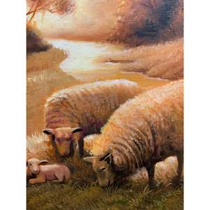 Dipinto a mano 100% dipinto a olio gesus 36in X 24in stile classico astratto con supporto per telaio in cotone - Product Image 3