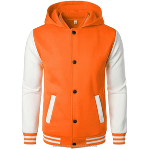 Veste universitaire en laine personnalisée de haute qualité respirante brodée Letterman/patchs de baseball col en chenille hommes printemps hiver - Product Image 1