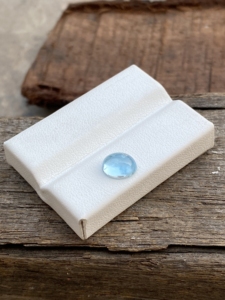 Increíble PIEDRA DE cabujones de forma ovalada de Aguamarina de Color superior Natural con buen brillo, piedras preciosas sueltas para hacer joyas de 1,59 quilates - Product Image 4