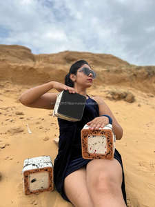 Nuevo estilo occidental hecho a mano con pelo en piel oculta joyero de cuero lindo viaje de moda joyería esencial almacenamiento mínimo - Product Image 5